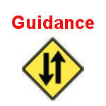 Guidance traffic sign