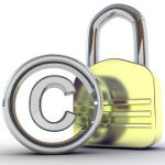 Copyright with padlock