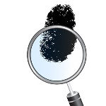 Magnifying glass fingerprint search