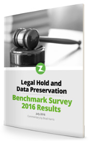Legal Hold and Data Preservation Benchmark Survey Report